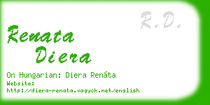 renata diera business card